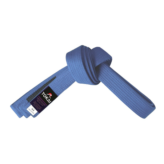 Tokai BJJ Belt - Premium Cotton, IBJJF Compliant, Brazilian Jiu Jitsu Belts - Blue