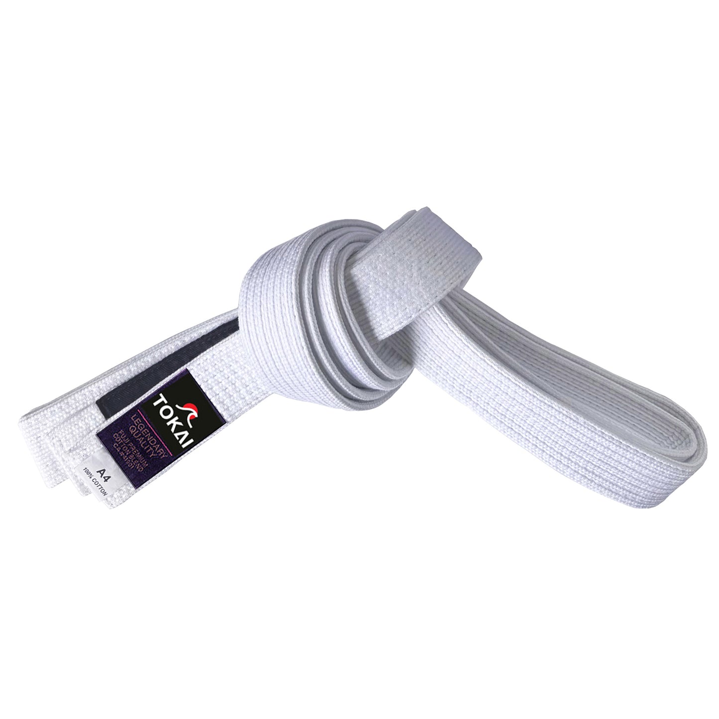 Tokai BJJ Belt - Premium Cotton, IBJJF Compliant, Brazilian Jiu Jitsu Belts - White